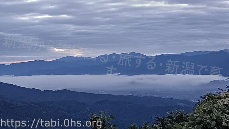 魚沼スカイライン八箇峠から見た雲海