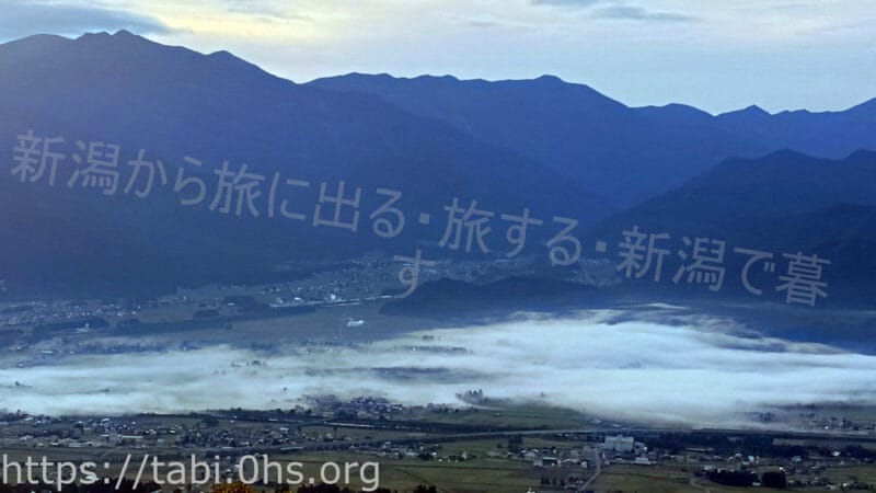 魚沼スカイライン十日町展望台からの雲海